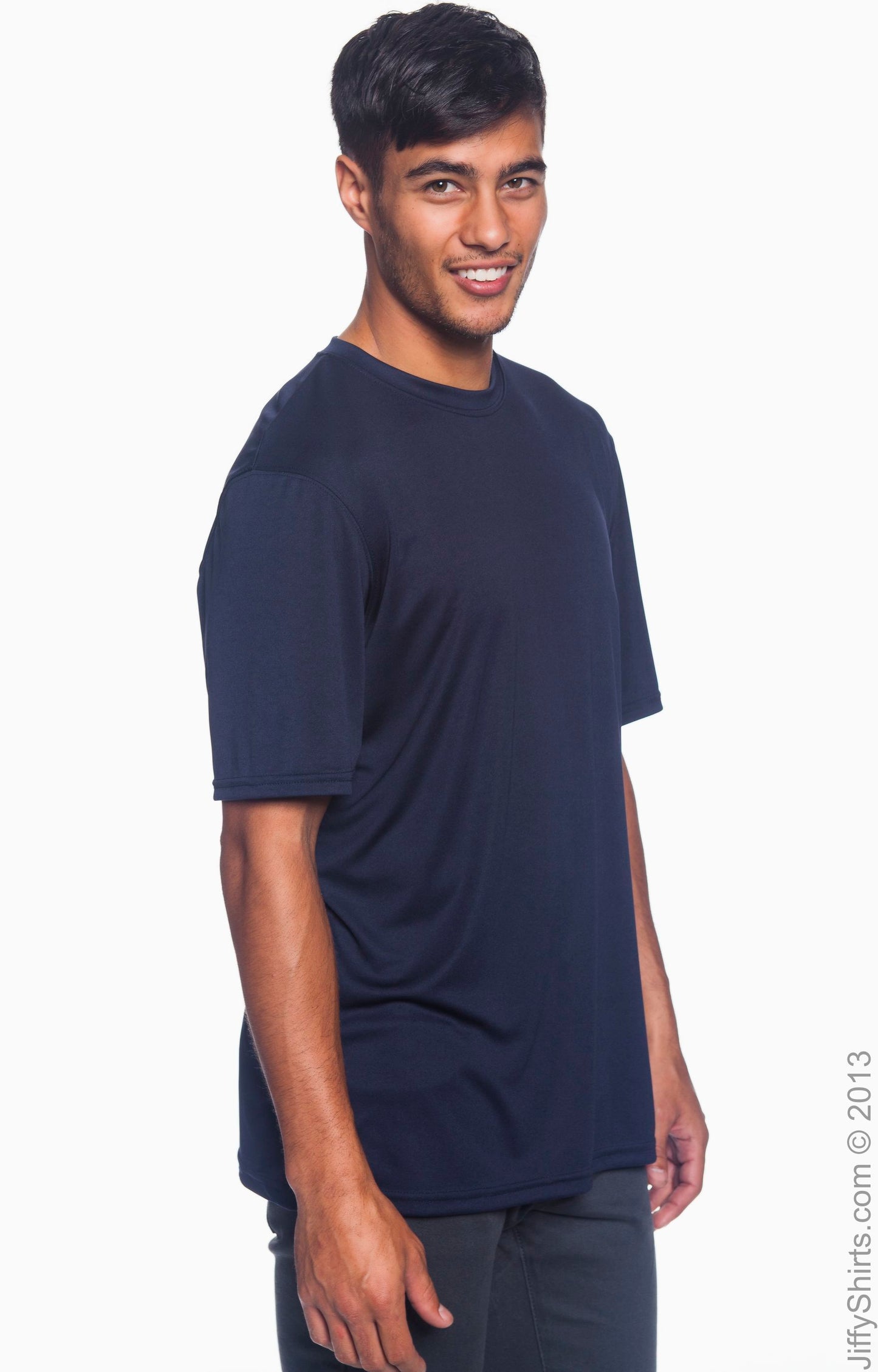 Unisex Double Dry® Interlock T-Shirt - Navy