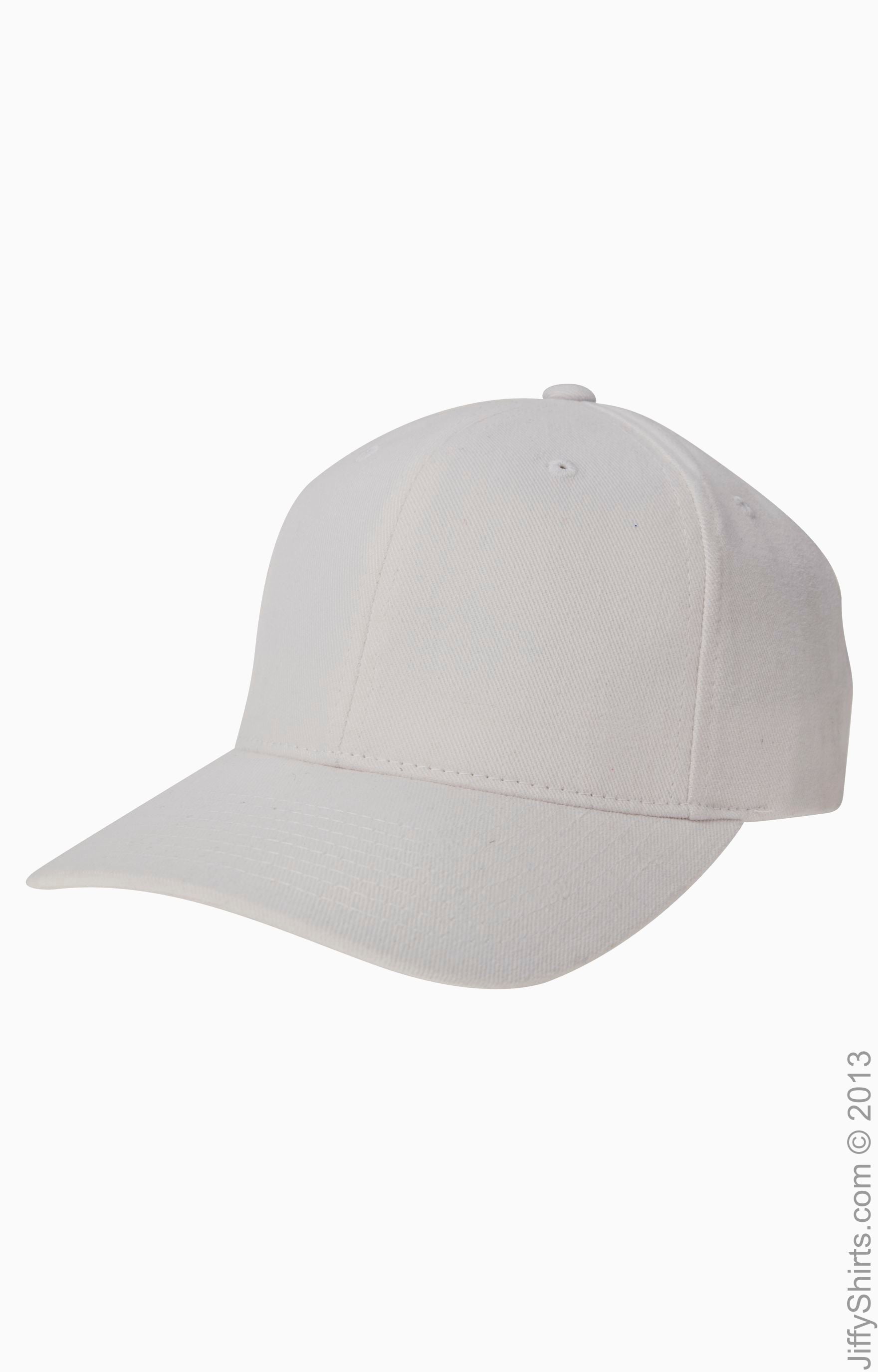 Unisex Brushed Cotton Twill Mid-Profile Cap - White