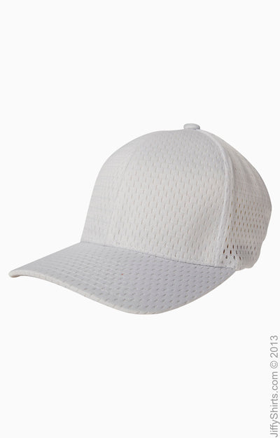 Unisex Athletic Mesh Cap - White