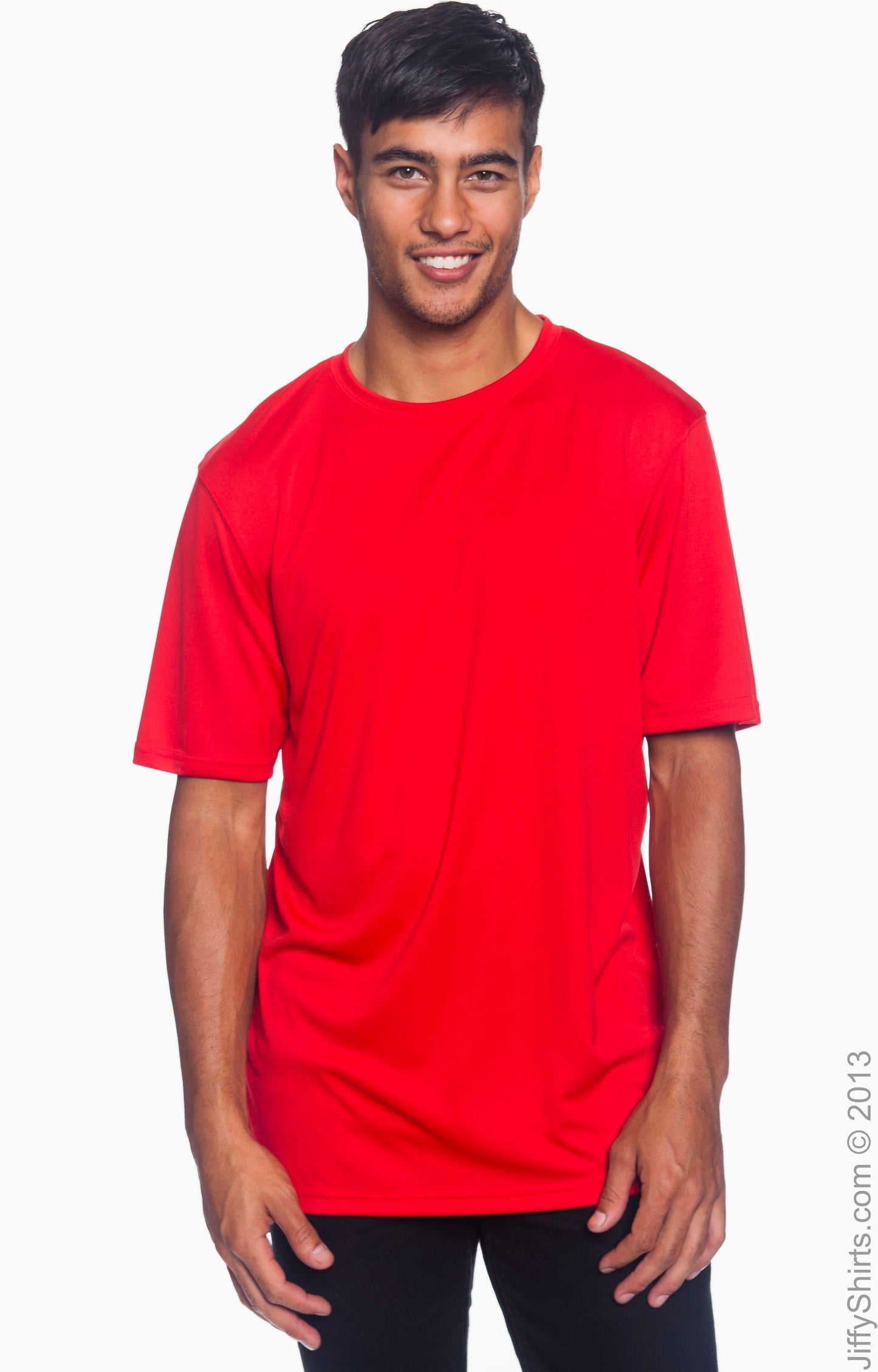 Unisex Double Dry® Interlock T-Shirt - Scarlet