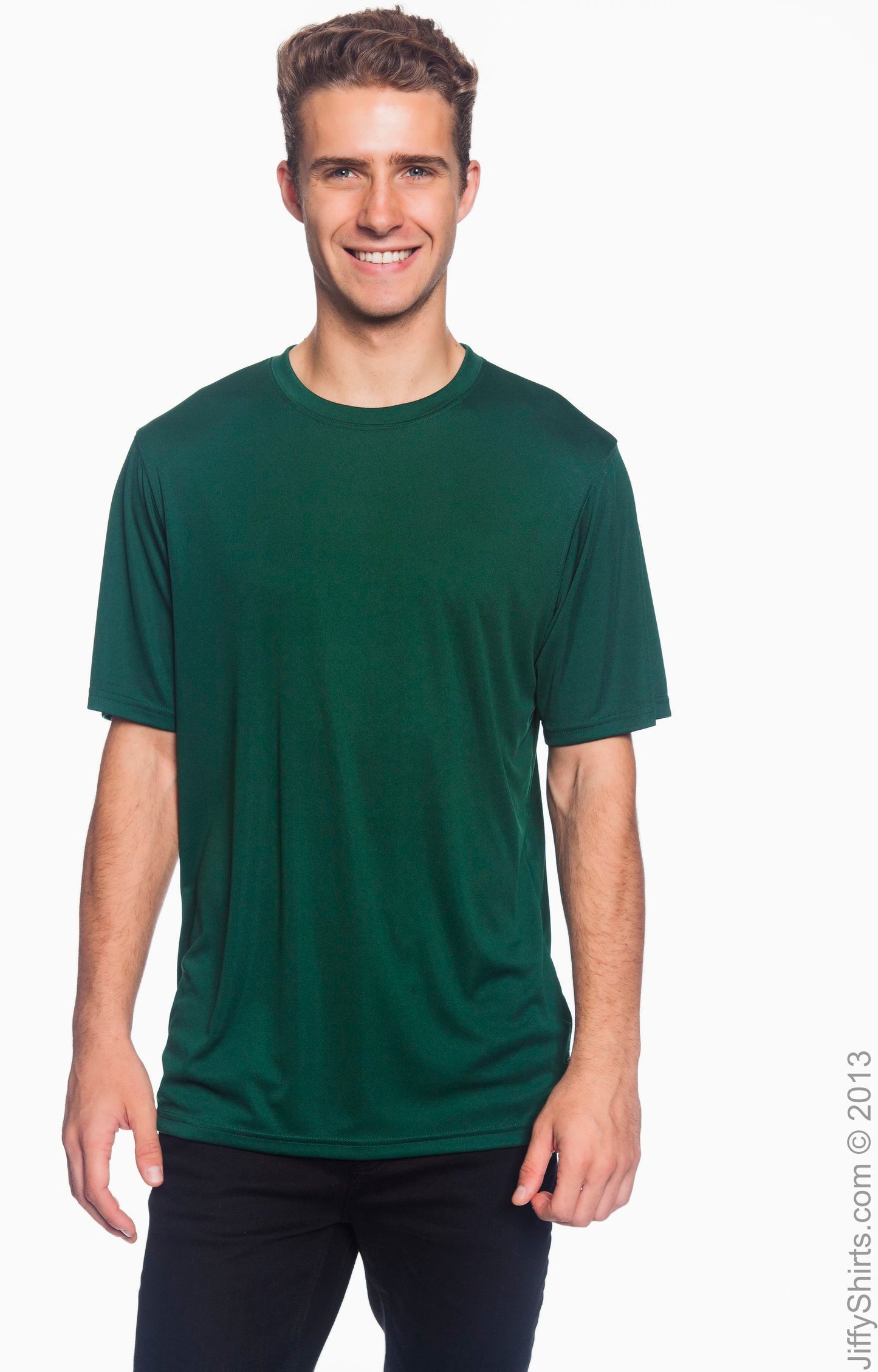 Unisex Double Dry® Interlock T-Shirt - Dark Green