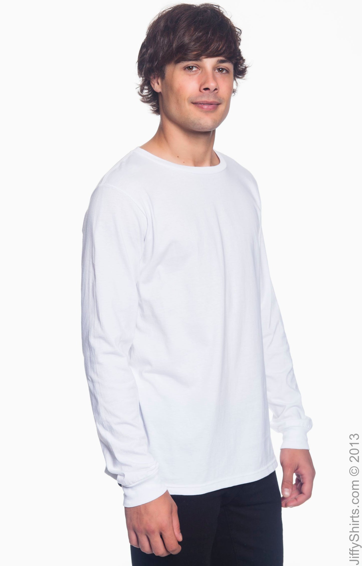 Unisex Lightweight Long-Sleeve T-Shirt - White