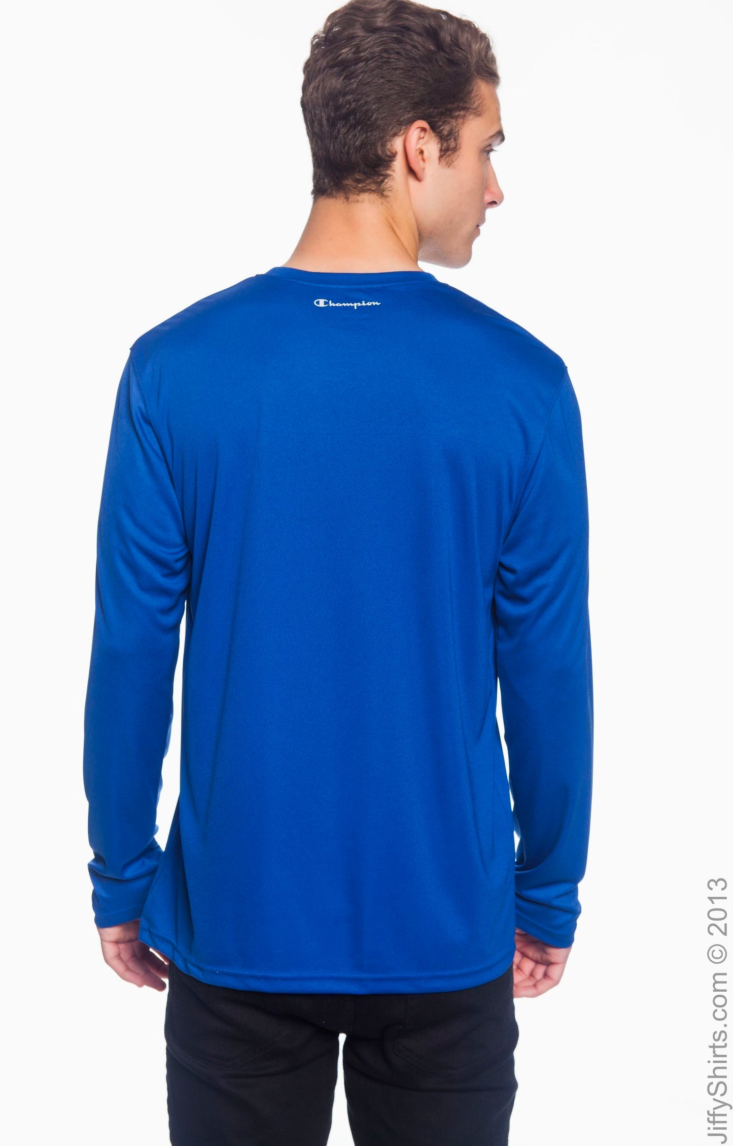 Unisex Double Dry® Long-Sleeve Interlock T-Shirt - Royal Blue
