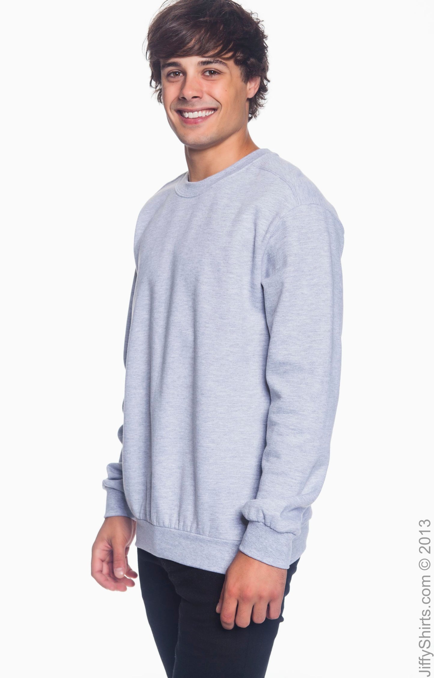 Unisex Crewneck Fleece - Heather Gray