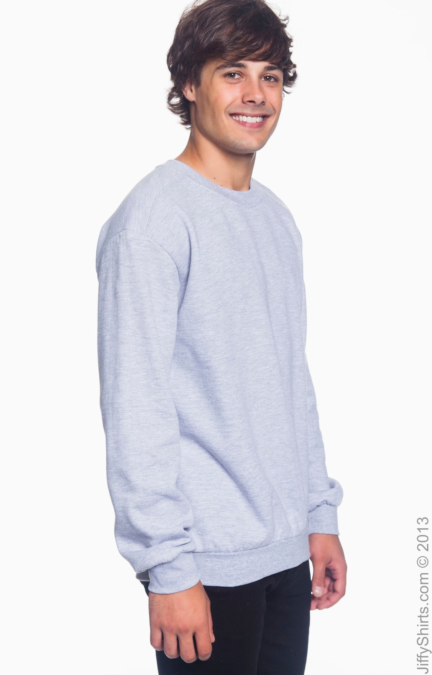 Unisex Crewneck Fleece - Heather Gray