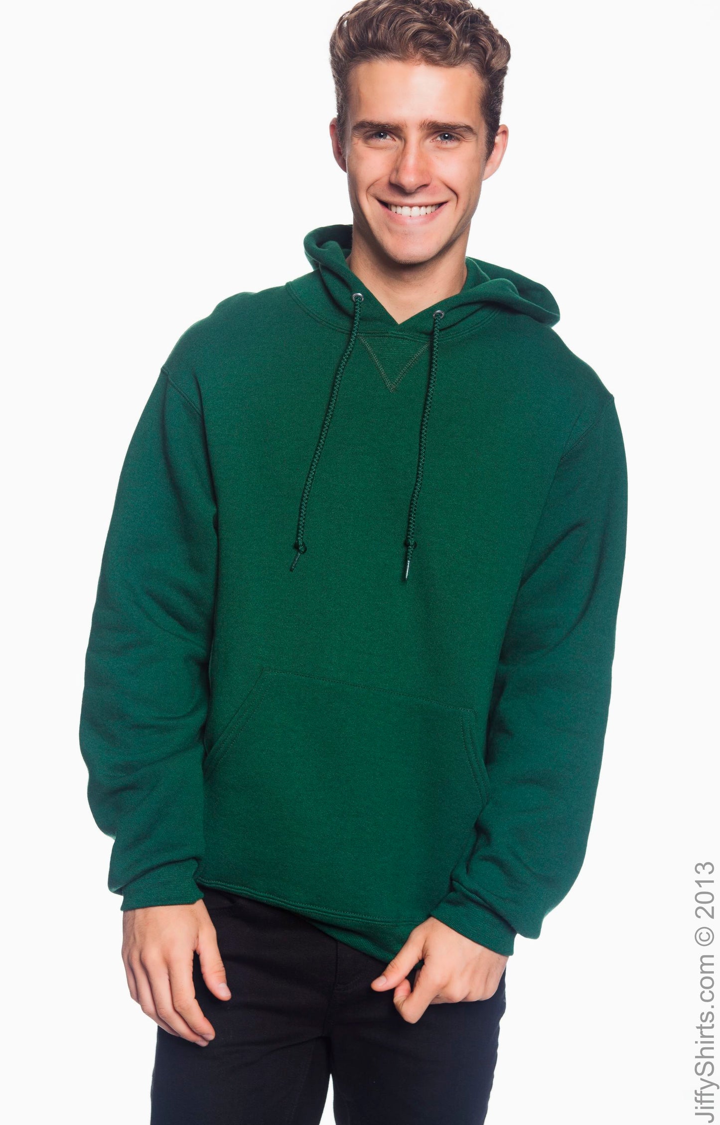 Dri Power® Hooded Pullover Sweatshirt - Dark Green