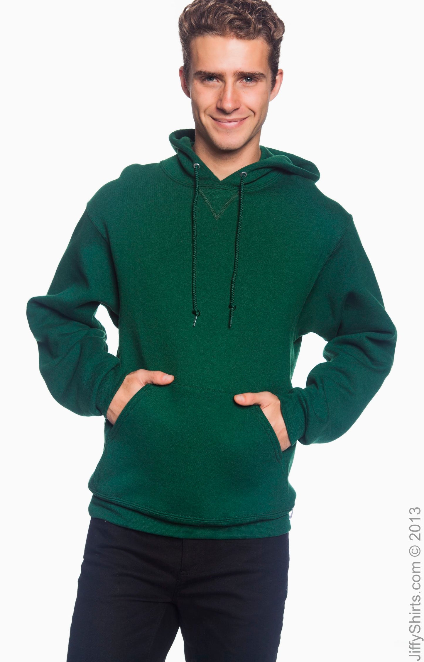 Dri Power® Hooded Pullover Sweatshirt - Dark Green