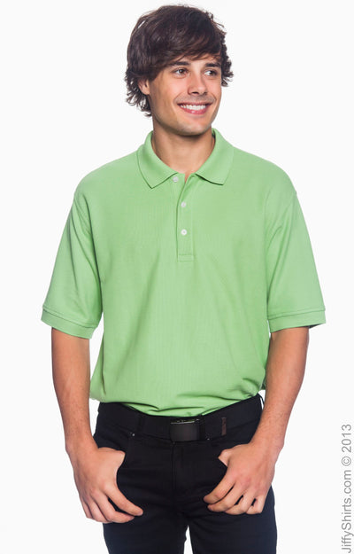 Men's Pima Piqué Short-Sleeve Polo - Lime