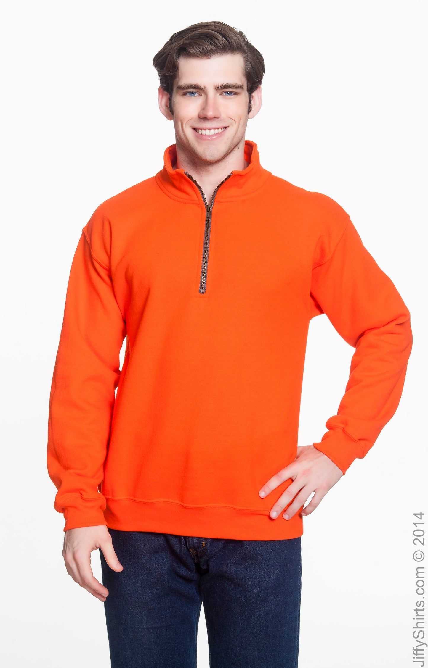 Unisex Heavy Blend™  Vintage Cadet Collar Sweatshirt - Orange