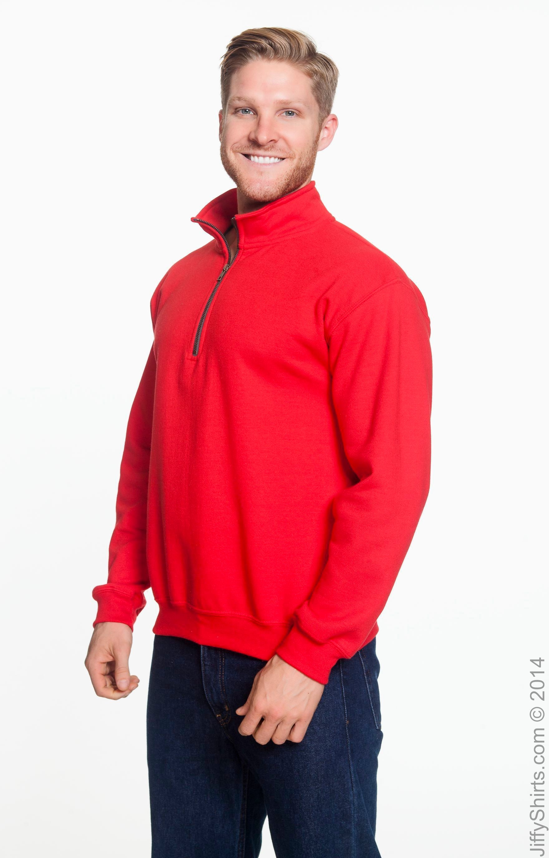 Unisex Heavy Blend™  Vintage Cadet Collar Sweatshirt - Red