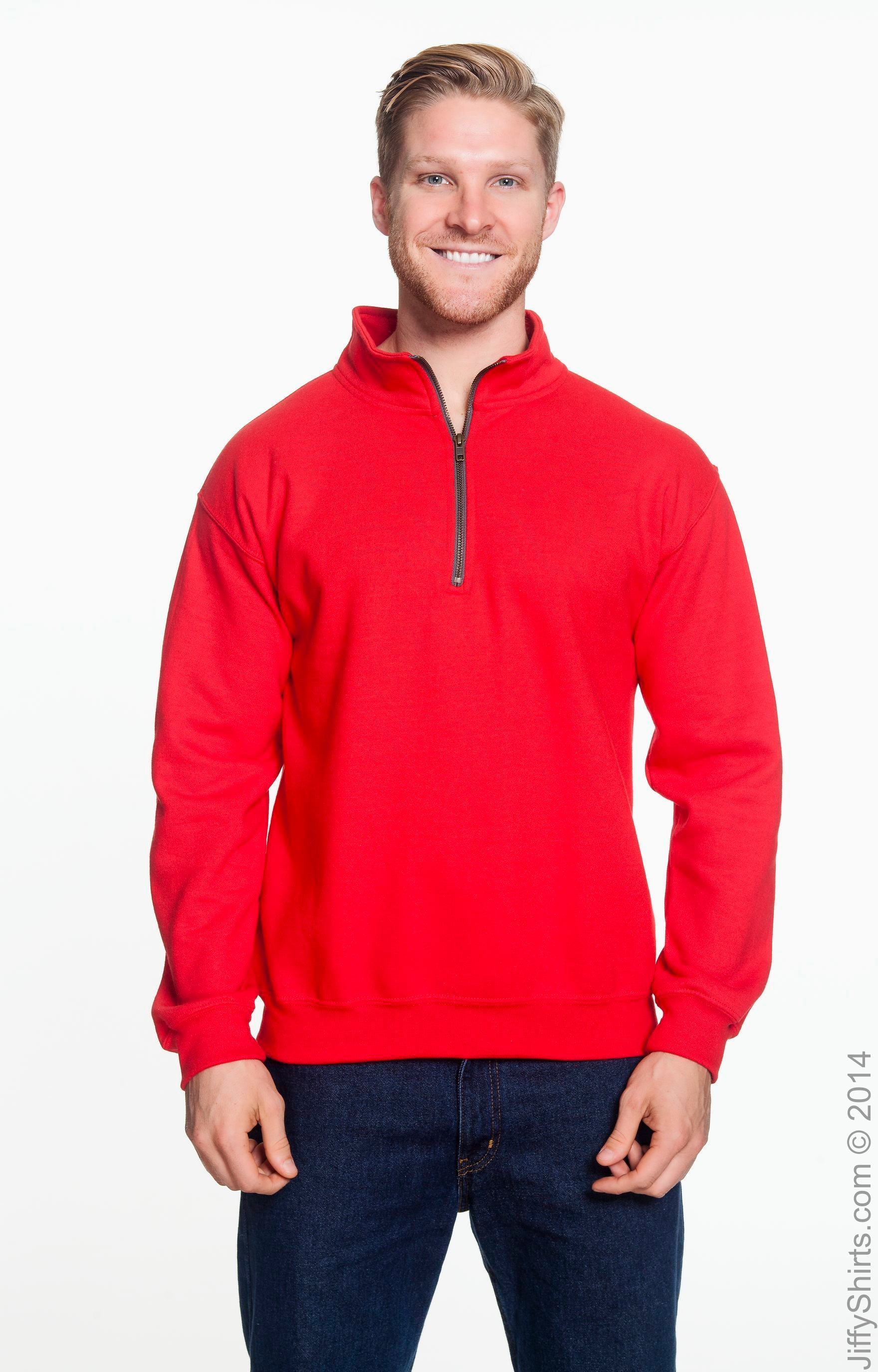 Unisex Heavy Blend™  Vintage Cadet Collar Sweatshirt - Red
