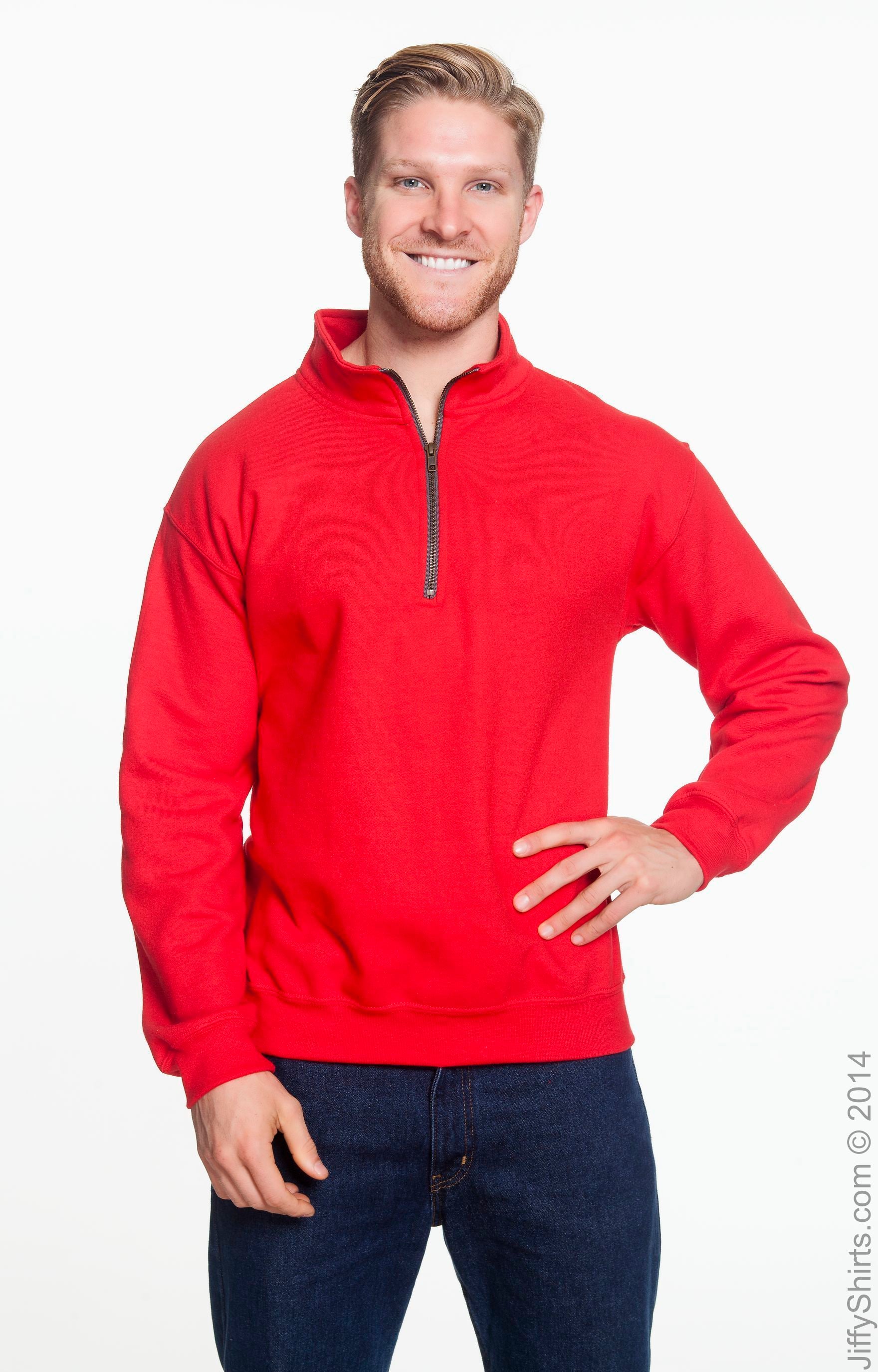 Unisex Heavy Blend™  Vintage Cadet Collar Sweatshirt - Red