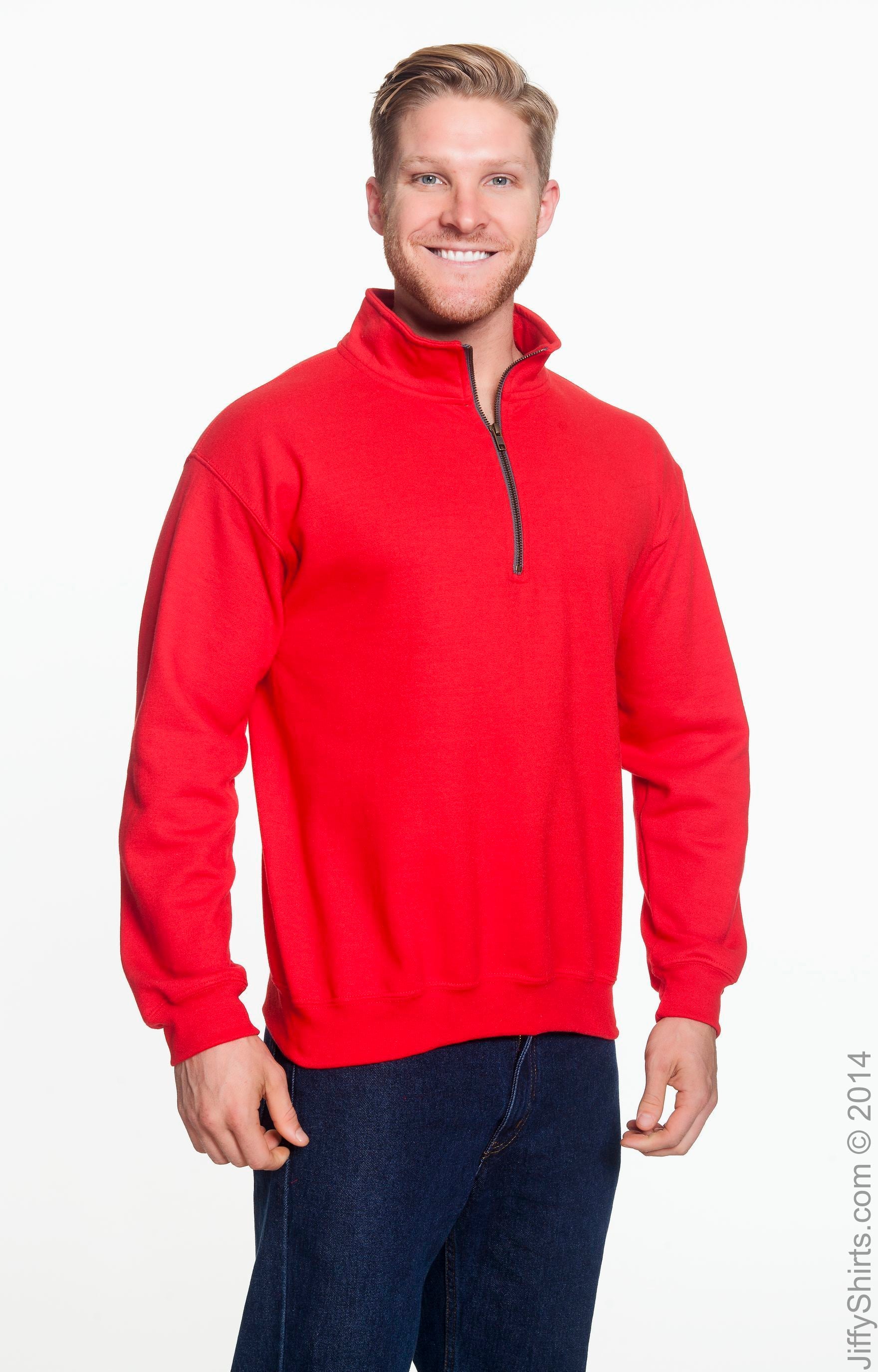 Unisex Heavy Blend™  Vintage Cadet Collar Sweatshirt - Red