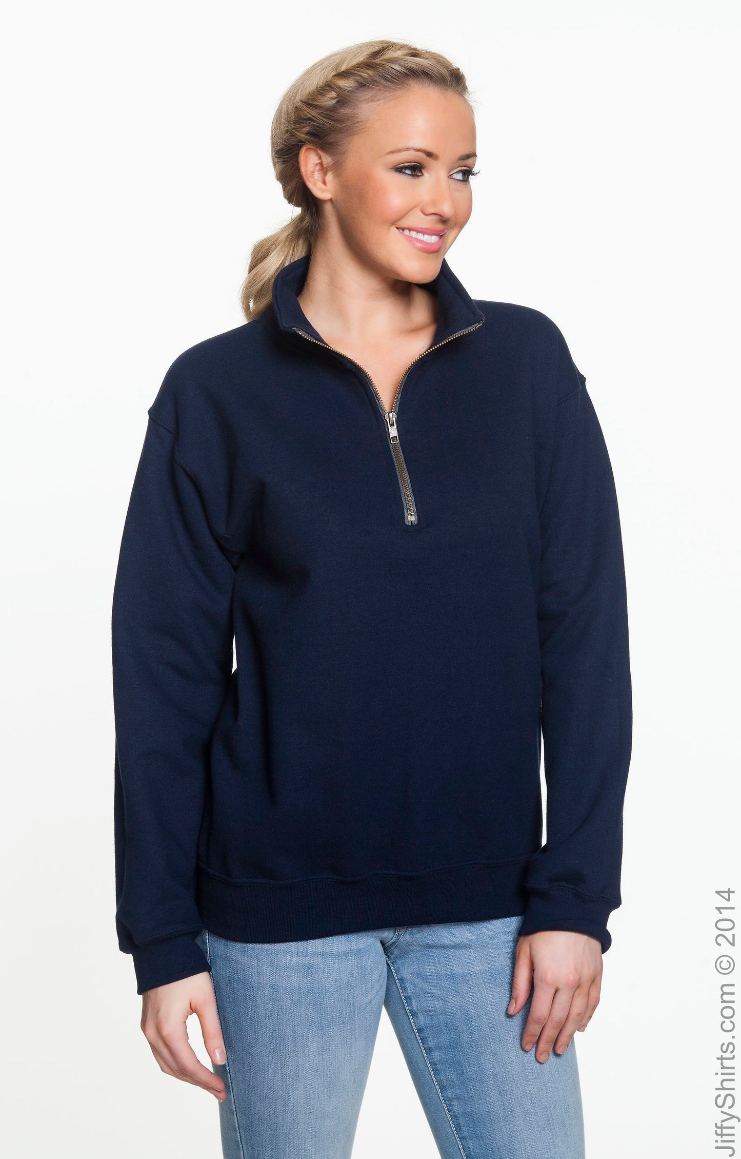 Unisex Heavy Blend™  Vintage Cadet Collar Sweatshirt - Navy