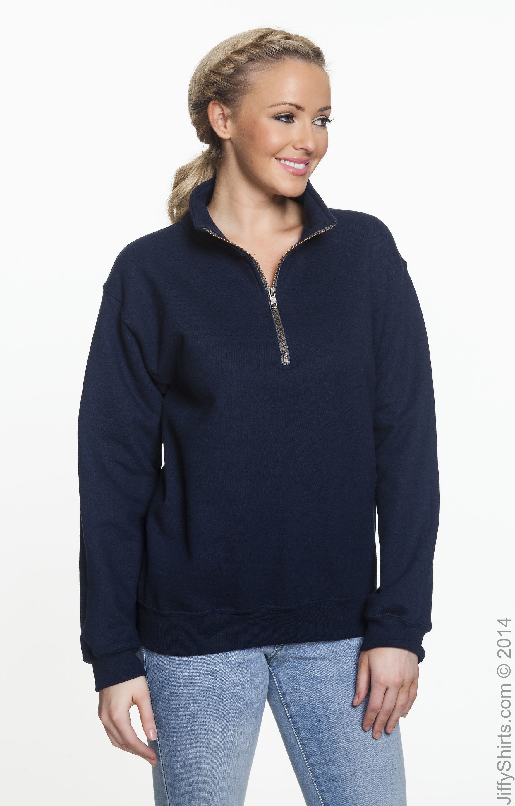 Unisex Heavy Blend™  Vintage Cadet Collar Sweatshirt - Navy