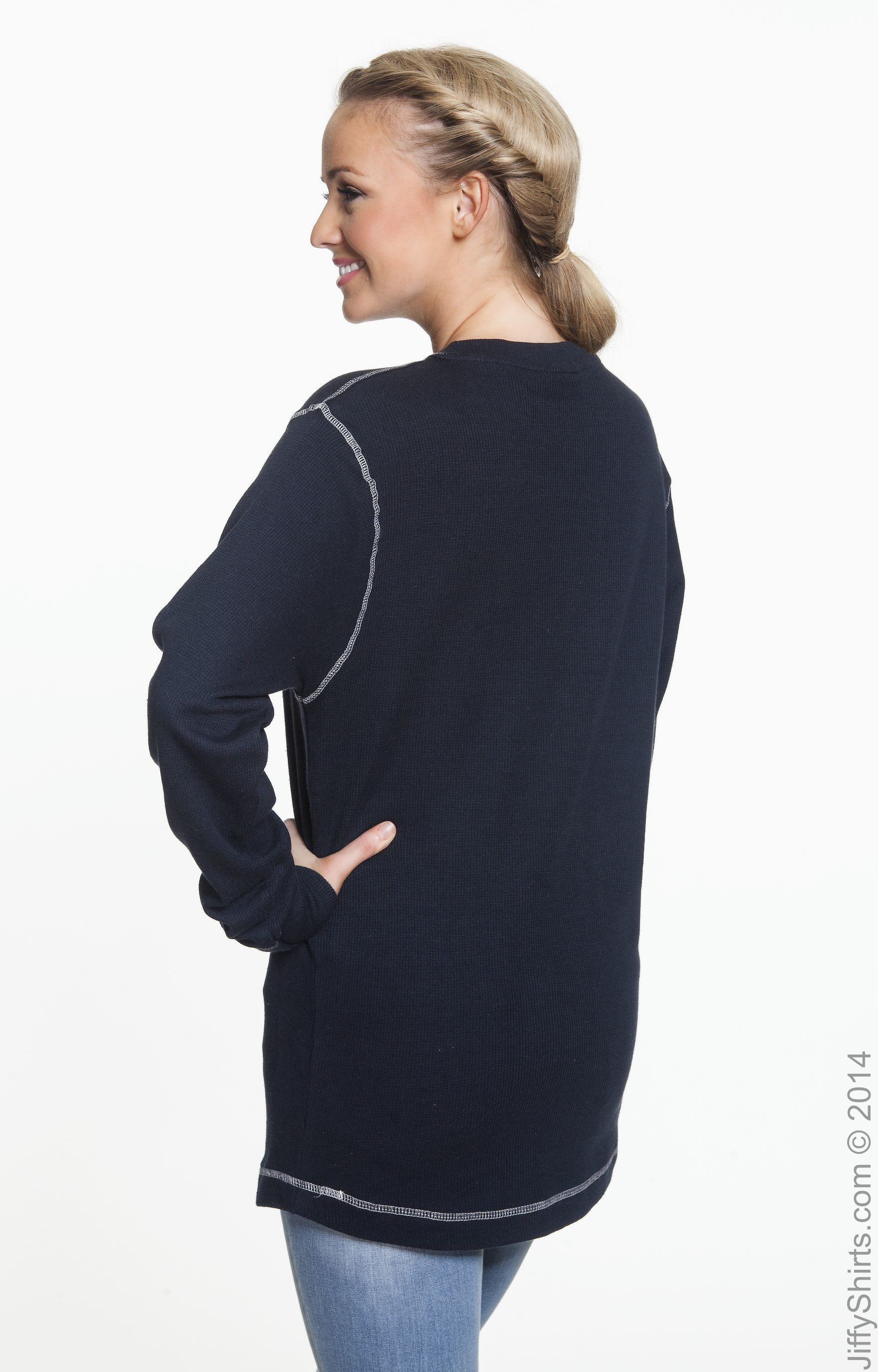 Men's Vintage Long-Sleeve Thermal T-Shirt - Vintage Navy / Vintage White