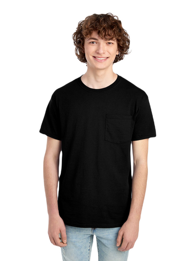 Unisex HD Cotton™ Pocket T-Shirt - Black