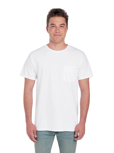 Unisex HD Cotton™ Pocket T-Shirt - White