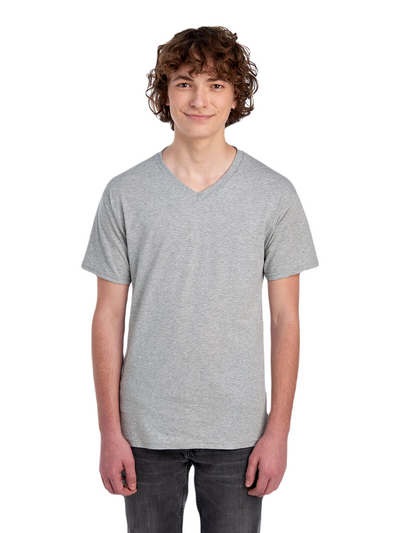 Unisex HD Cotton™ V-Neck T-Shirt - Athletic Heather