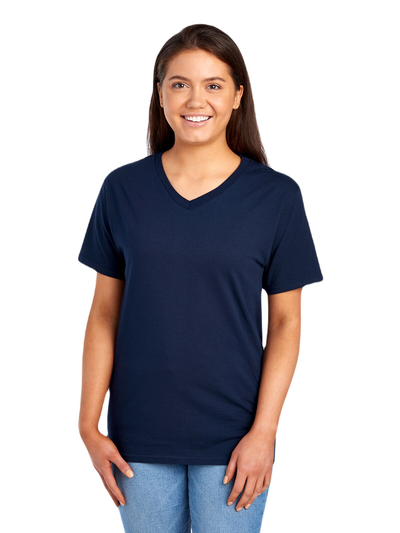 Unisex HD Cotton™ V-Neck T-Shirt - J Navy