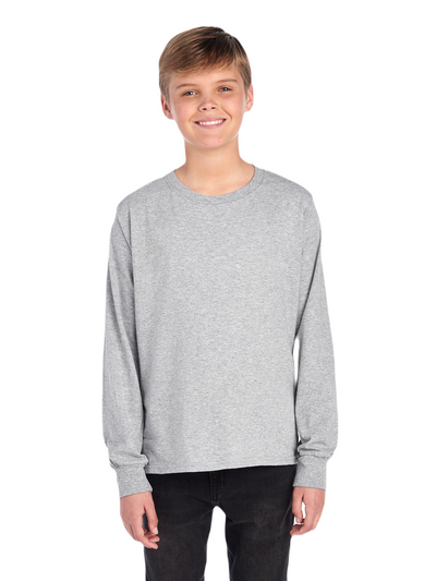 Youth HD Cotton™ Long-Sleeve T-Shirt - Athletic Heather