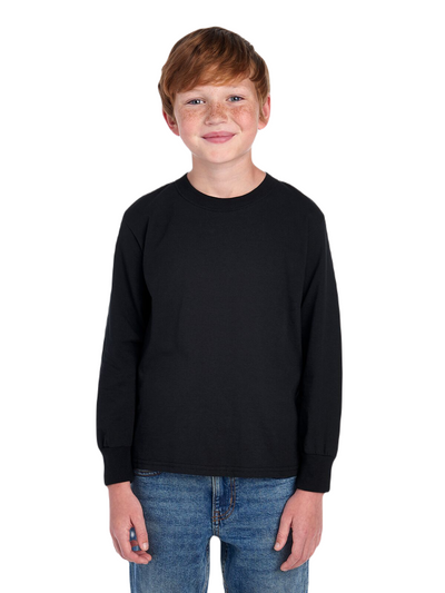 Youth HD Cotton™ Long-Sleeve T-Shirt - Black
