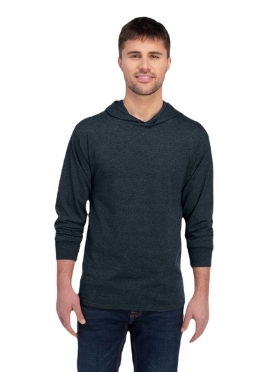 HD Cotton��� Jersey Hooded T-Shirt - Black Ink Heather
