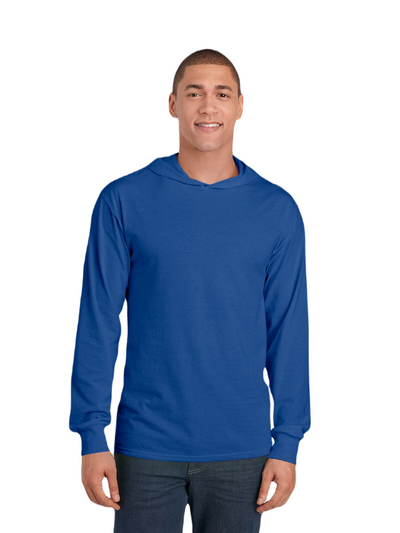 HD Cotton��� Jersey Hooded T-Shirt - Royal