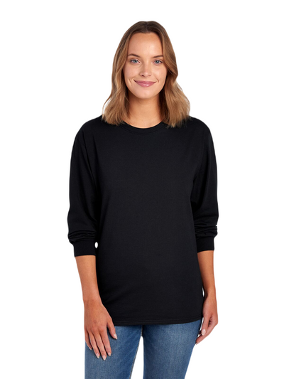 Unisex HD Cotton™ Long-Sleeve T-Shirt - Black