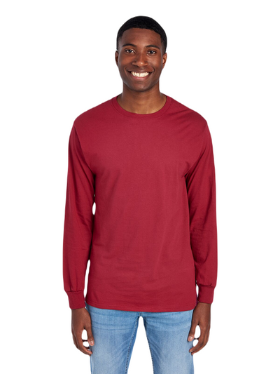 Unisex HD Cotton™ Long-Sleeve T-Shirt - Cardinal