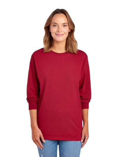 Unisex HD Cotton™ Long-Sleeve T-Shirt - Crimson