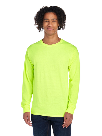 Unisex HD Cotton™ Long-Sleeve T-Shirt - Safety Green