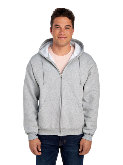 Unisex Supercotton™ Full-Zip Hoodie - Athletic Heather