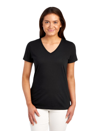Women's HD Cotton™ V-Neck T-Shirt - Black