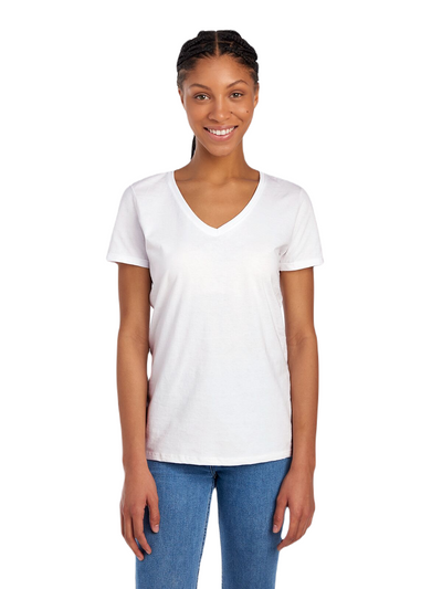 Women's HD Cotton™ V-Neck T-Shirt - White