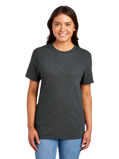 Unisex Sofspun® Jersey Crew T-Shirt - Heather Black