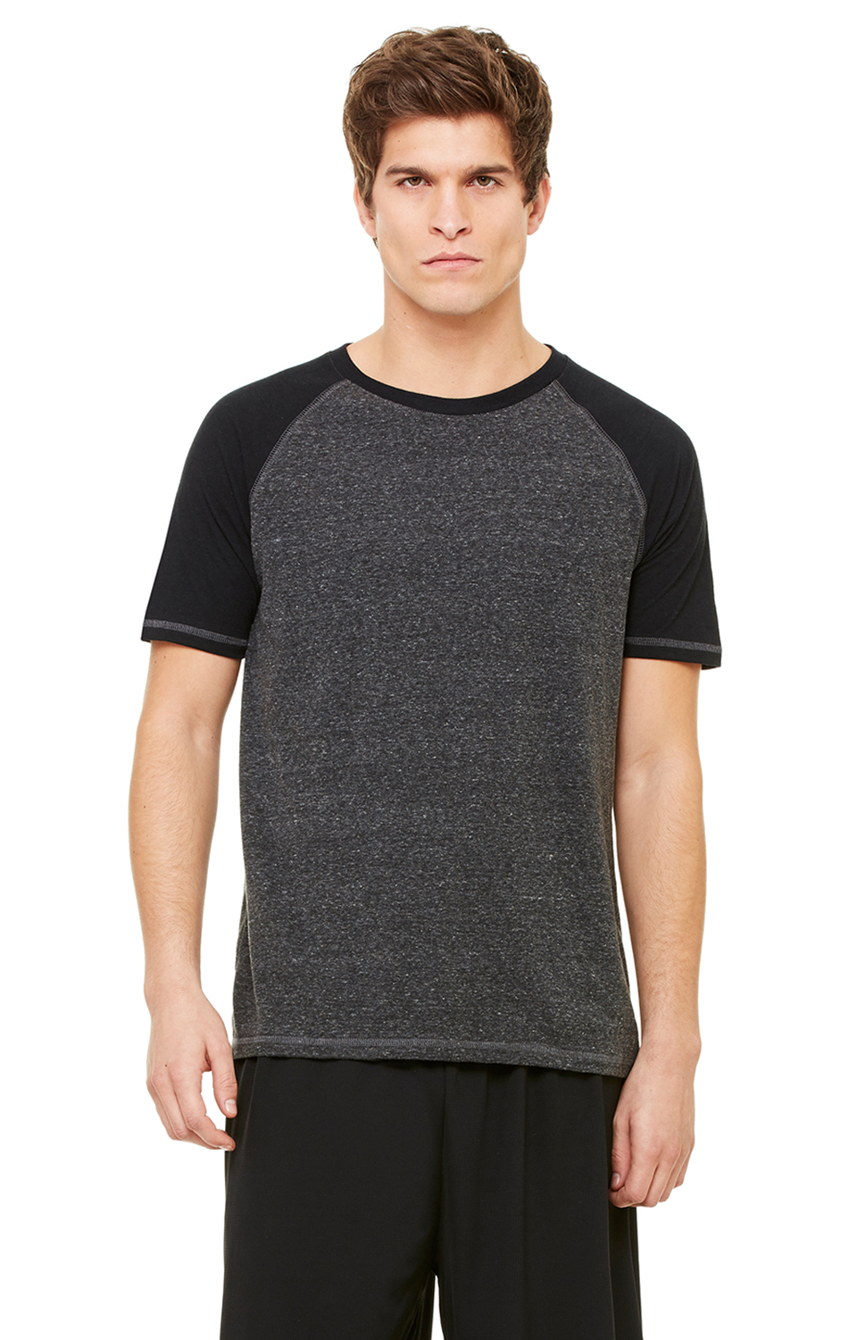 Triblend T-Shirt - Charcoal Heather / Solid Black Triblend