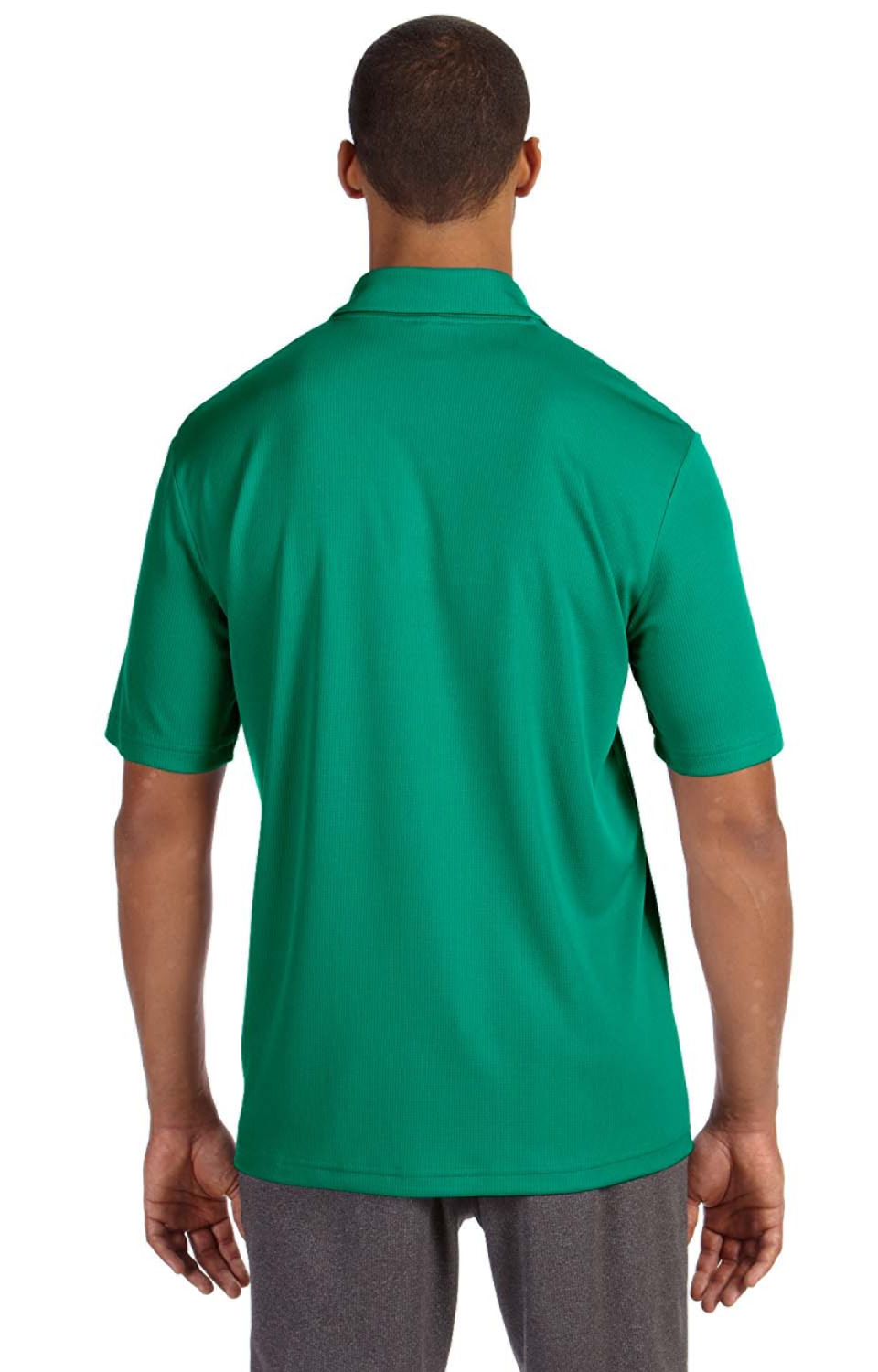 Unisex Performance Three-Button Mesh Polo - Sport Kelly