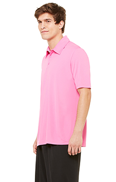 Performance 3 Button Sport Shirt - Sport Charity Pink