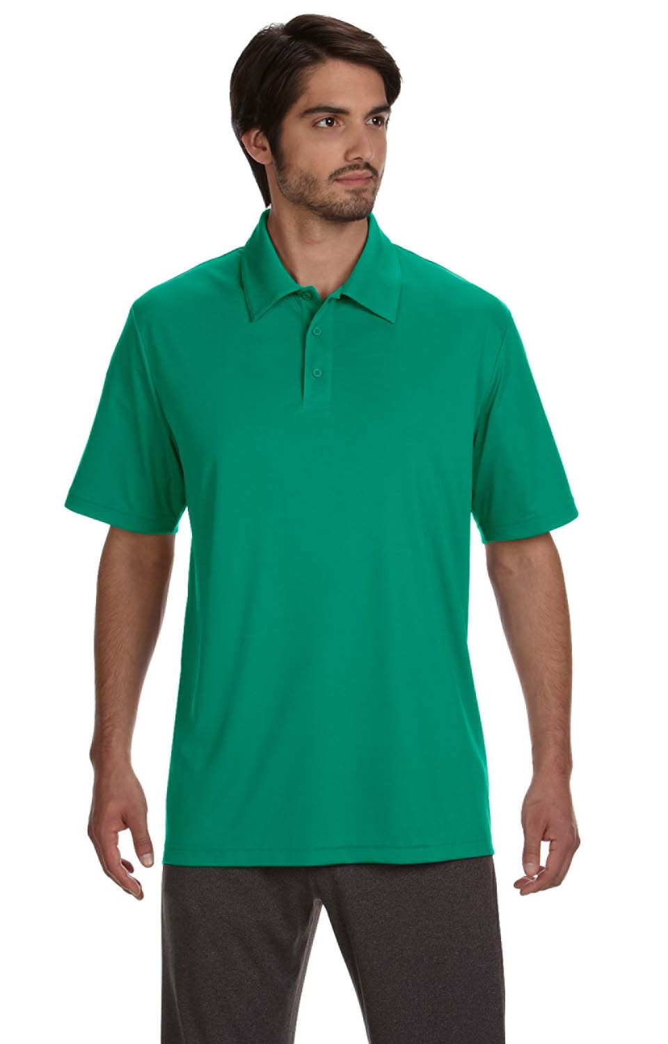 Performance 3 Button Sport Shirt - Sport Kelly