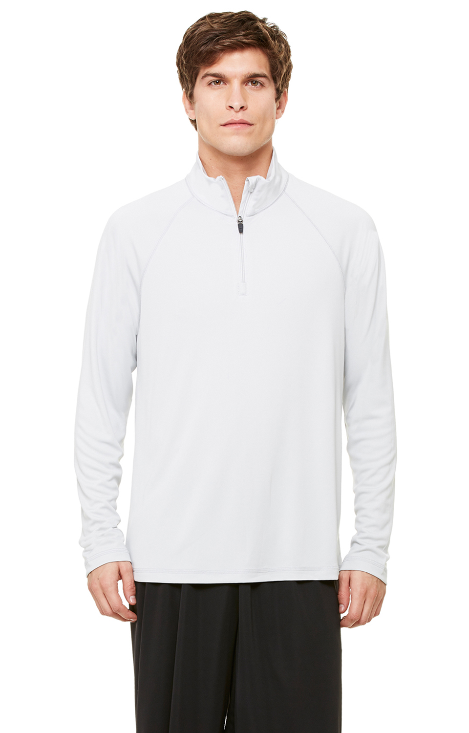 Unisex Quarter-Zip Lightweight Pullover - Sport Silver