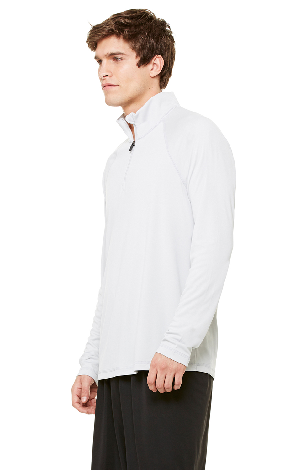 Unisex Quarter-Zip Lightweight Pullover - Sport Silver