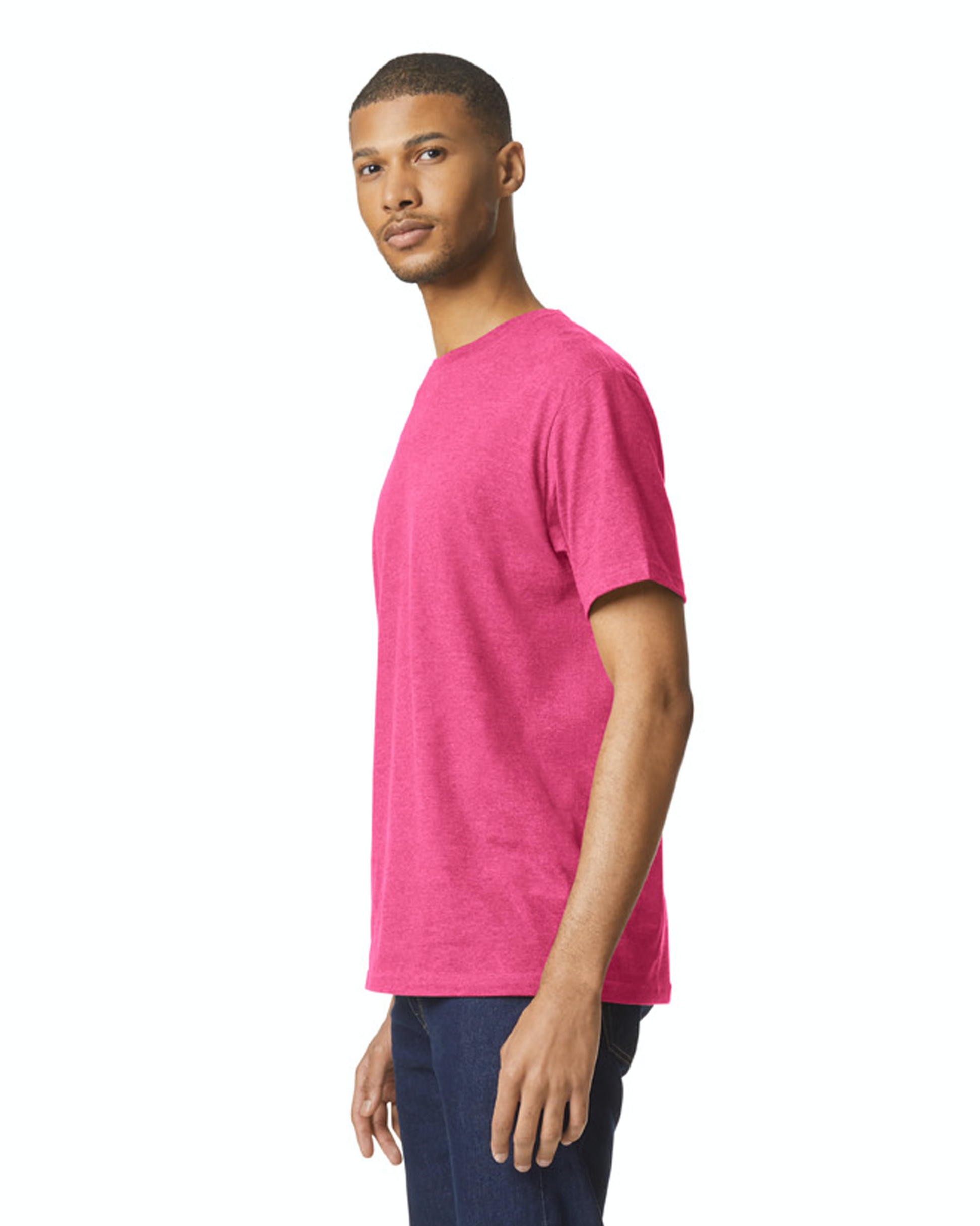 Unisex Softstyle CVC T-Shirt - Pink Lemonade Mist