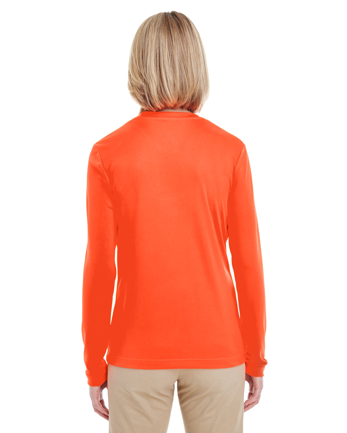 Women's Cool & Dry Performance Long-Sleeve Top - Bright Orange