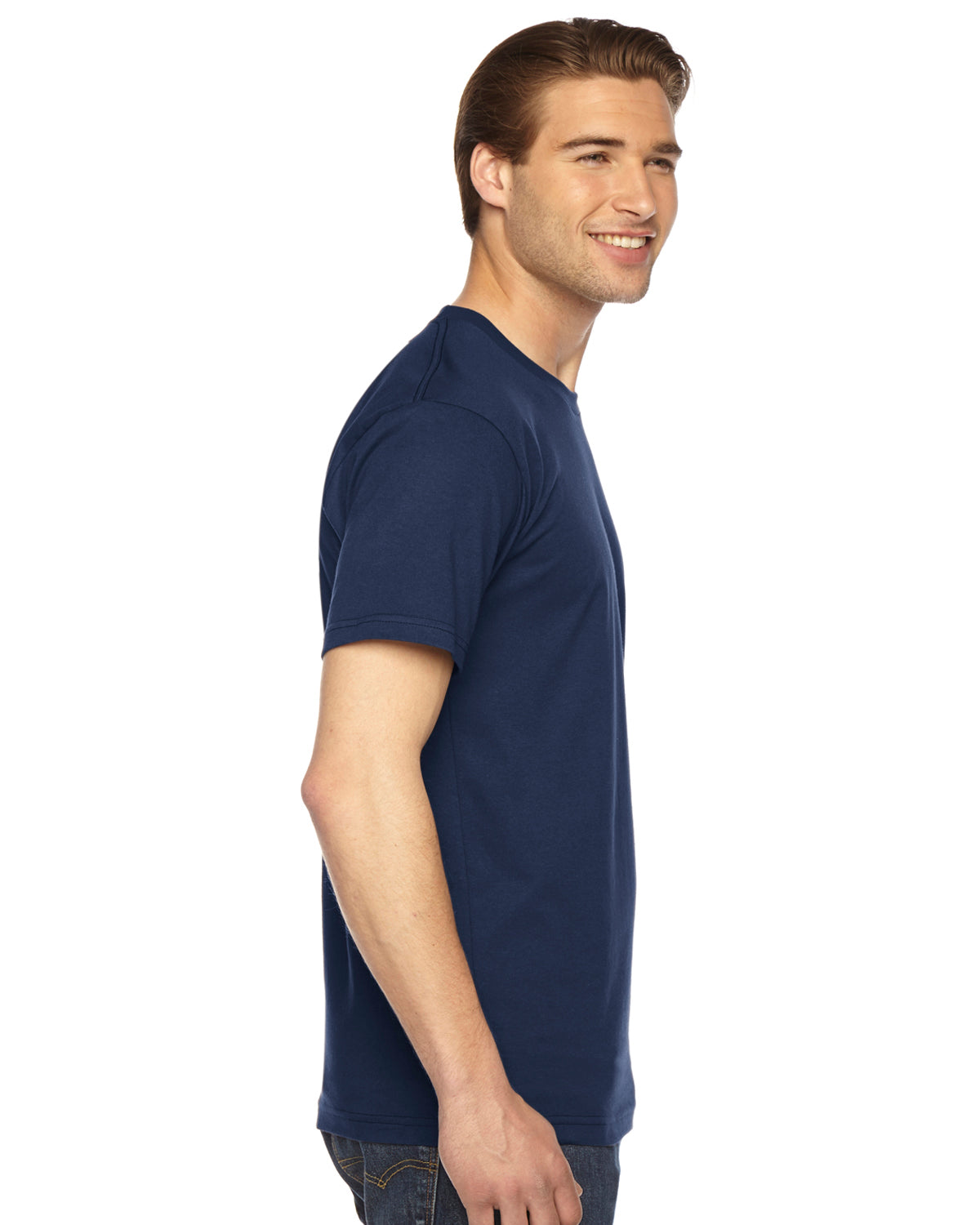 Unisex Fine Jersey Short-Sleeve T-Shirt - Navy