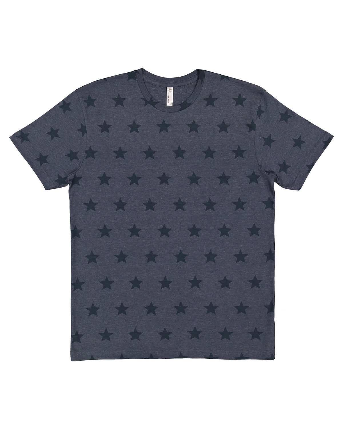 Unisex Star Print T-Shirt - Denim Star