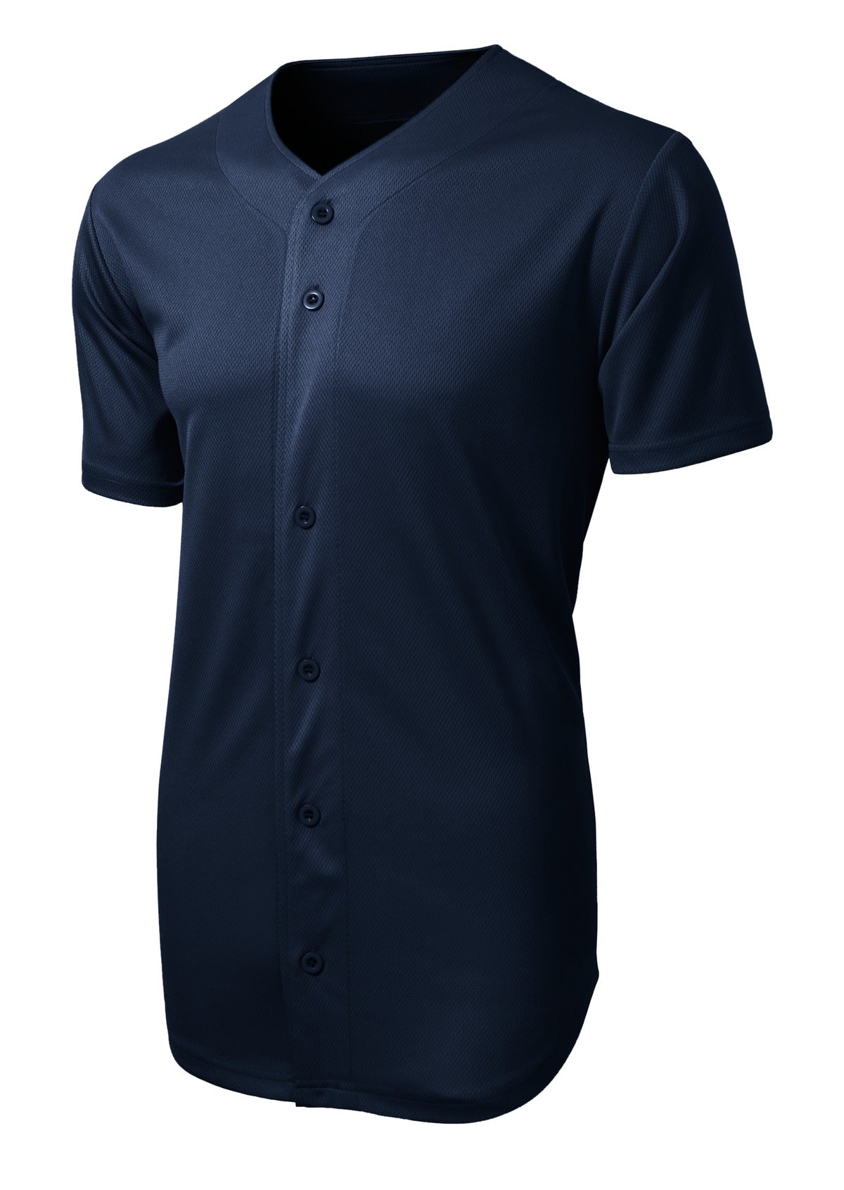 Unisex PosiCharge Tough Mesh Full-Button Jersey - True Navy
