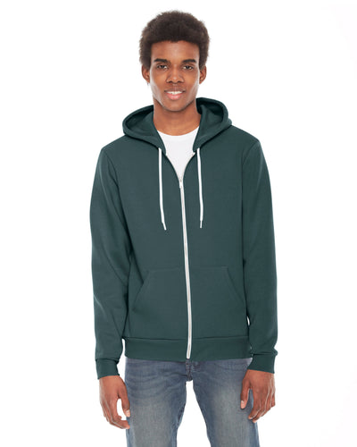 Unisex Flex Fleece Zip Hoodie - Forest