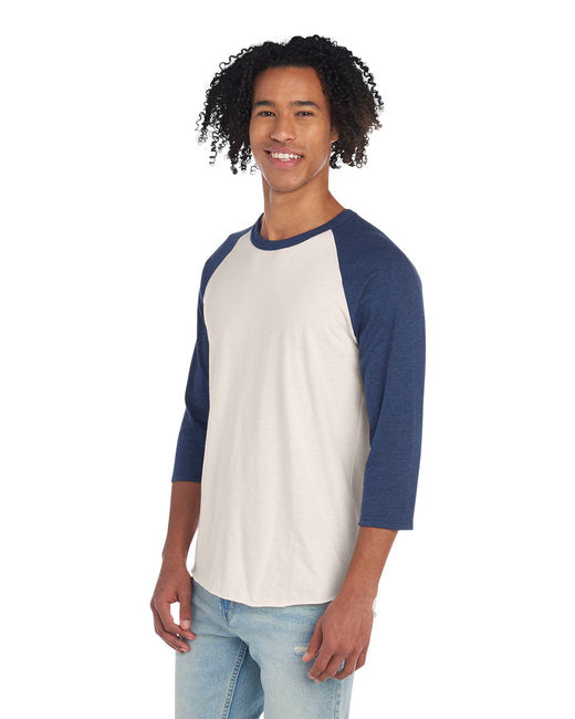 Unisex Premium Blend Raglan Baseball T-Shirt - SW CRM HT/ IN HT