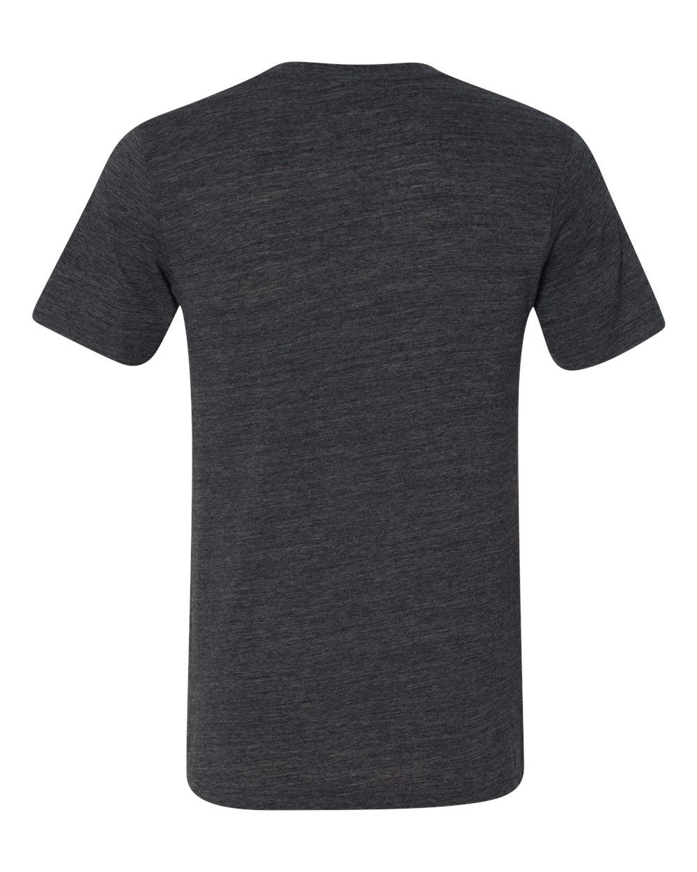 Unisex Jersey Short-Sleeve V-Neck T-Shirt - Charcoal Black Slub
